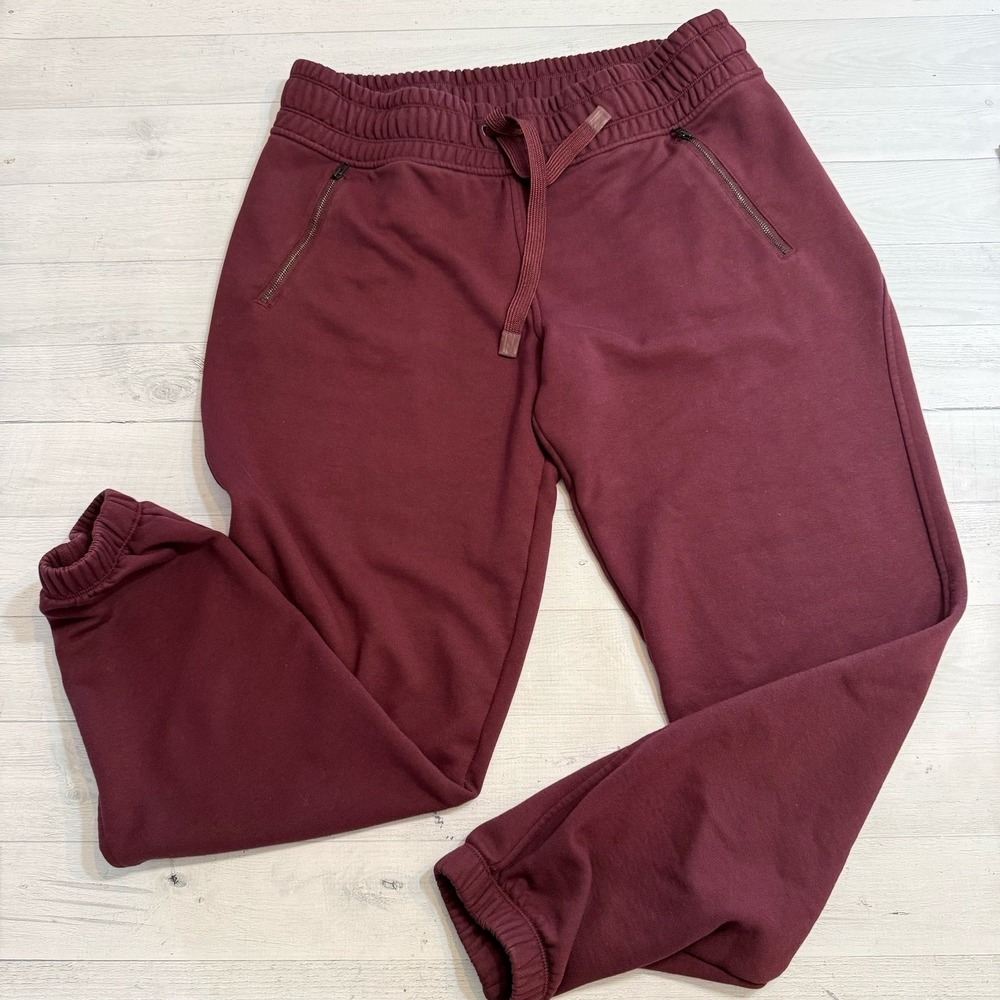 Athleta bounce back joggers burgandy women's large tall